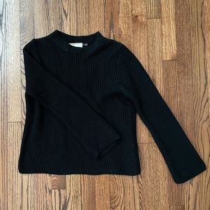 Stradivarius Black Sweater with Open Back